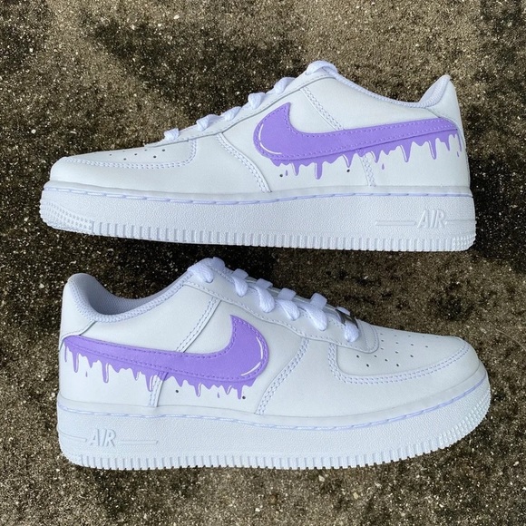 nike air force purple swoosh